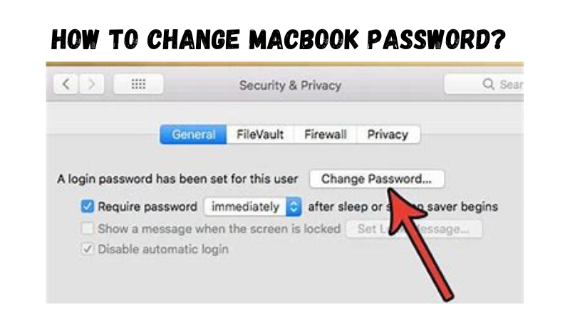  How To Change MacBook Password StuffRoots